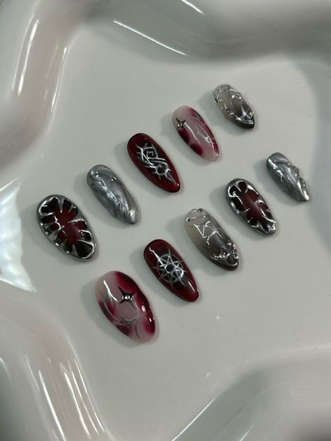 Slipknot Nails, Slipknot, Makeup Nails, Nail Inspo, Cute Nails, Hair Makeup, Nail Designs, Nails