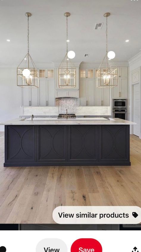 Grey Kitchen Island, Dark Grey Kitchen, Dream Kitchens Design, Kitchen Remodel Design, White Kitchen Design, Kitchen Inspiration Design, Kitchen Redo, Kitchen Cabinet Design, Kitchen Remodel Idea