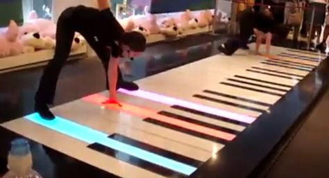 Floor Piano, Piano Games, Its Done, Physical Space, Daily Video, On The Floor, User Experience, The Floor, Fun Workouts