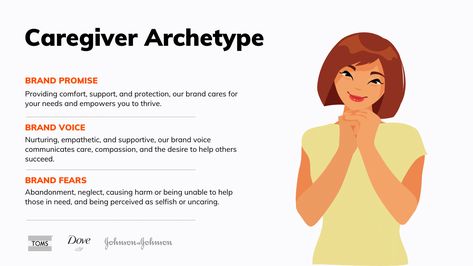 Caregiver Brand Archetype Moodboard, Caregiver Archetype, Brand Archetypes, Digital Campaign, Care For Others, Brand Voice, Can Crafts, Johnson And Johnson, How To Attract Customers