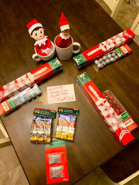 Dollar Tree Elf On Shelf Ideas, Elf On Shelf Were Back, Elf Dollar Tree Ideas, Elf On The Shelf Ideas With Gifts, Elf On Shelf Gift Ideas, Elf On Shelf Dollar Tree Ideas, Elf On The Shelf Brings Gifts, Elf On The Shelf Ideas Activities, Elf On The Shelf Ideas Dollar Tree