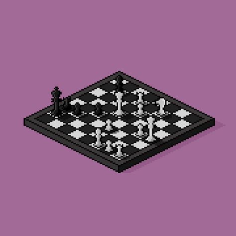 Chess Pixel Art, 16 Pixel Art, Coleman Camper, 16 Pixel, Isometric Pixel Art, Interesting Aesthetic, Pixel Game Art, Isometric Pixel, Alchemist Book