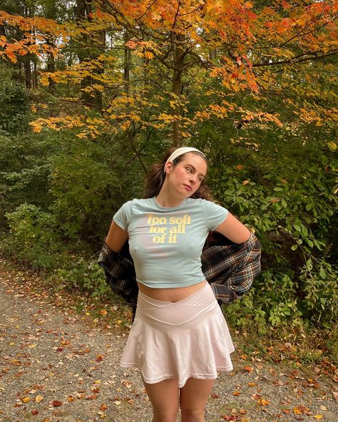 too soft for all of it 🍁 cutest merch from @taylornation 🤍 • flannel @llbean skort @popflex_active Popflex Active, Ll Bean