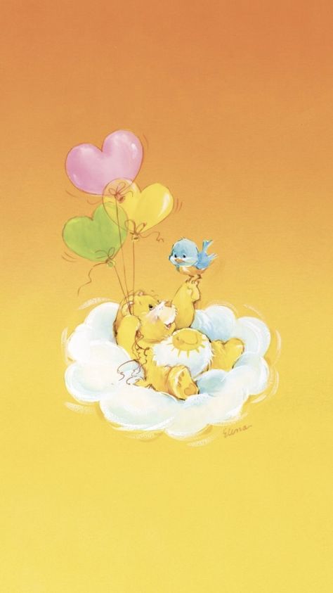 Funshine bear iphone wallpaper instagram care bears Funshine Bear Wallpaper, Bear Iphone Wallpaper, Care Bears Aesthetic, Yellow Care Bear, Bears Aesthetic, Sunshine Bear, Care Bear Tattoos, Vintage Care Bears, Aesthetics Vintage