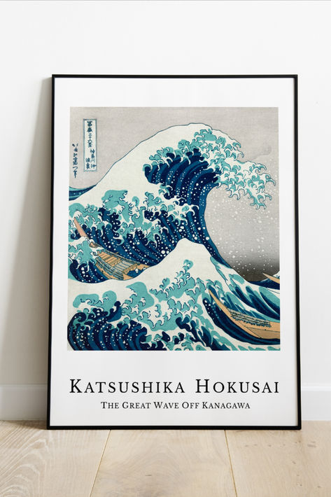 Under The Wave Off Kanagawa, The Wave Off Kanagawa, Monte Fuji, The Great Wave, Japanese Wall Art, Great Wave Off Kanagawa, Katsushika Hokusai, Japanese Wall, Sea Painting