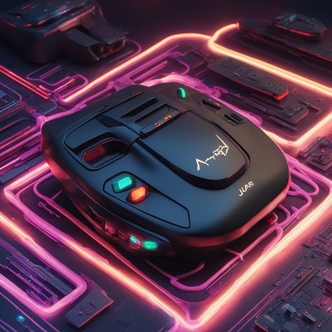 Atari Jaguar Retro Render #FutureAI Atari Jaguar, Classic Video, Classic Video Games, Video Game Console, Game Console, Jaguar, Video Game, Video Games