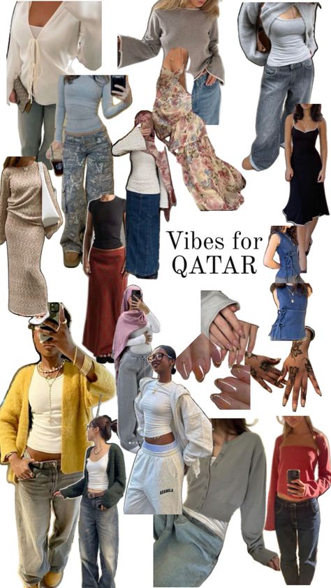 Qatar Outfits, Qatar Outfit, Colour Mood, Long Skirt Outfits, Aesthetic Fits, Skirt Outfits, Qatar, Long Skirt, What To Wear