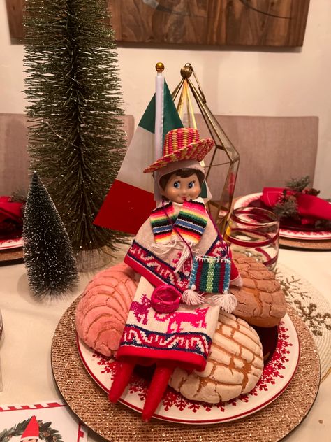 Mexican Elf On The Shelf Ideas, Elf On The Shelf Mexico Ideas, Mexican Elf On The Shelf, Elf Ideas Easy, Elf Shelf, Safe Travels, Elf Ideas, Christmas Stuff, Safe Travel