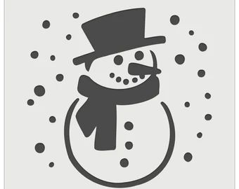 Cookie Wall, Paper Cookies, Snowman Diy, Snowflake Stencil, Fabric Walls, Etched Mirror, Christmas Stencils, Diy Snowman, Diy Cookie