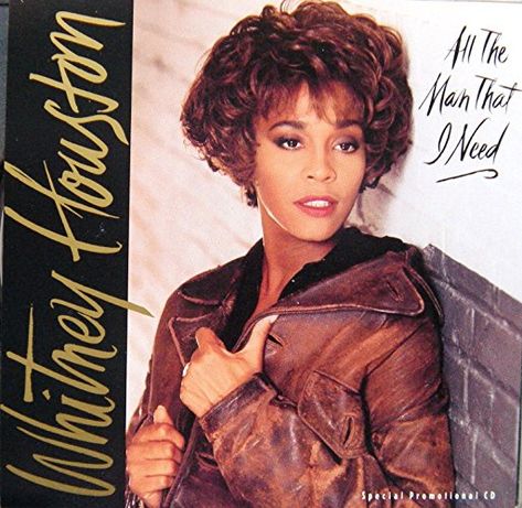 Whitney Houston: All the Man That I Need (1991) Whitney Houston Wedding, Whitney Houston Short Curly Hair, Whitney Houston Its Not Right But Its Ok, Whitney Houston Album Poster, Whitney Houston Greatest Love Of All, Whitney Houston Album Covers, 1990s Hair, Houston Pictures, Whitney Houston Magazine Cover