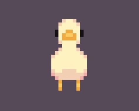 Feather Pixel Art, No Face Pixel Art, Silly Pixel Art, Snail Pixel Art, Cottagecore Pixel Art, Monkey Pixel Art, Pixel Art Strawberry, Chicken Pixel Art, Duck Pixel Art