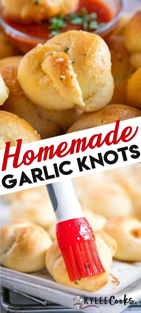 Garlic Knots Recipe From Scratch, Homemade Garlic Knots, Garlic Knots Recipe, Homemade Garlic Butter, Make From Scratch, Homemade Bread Recipes Easy, Garlic Knots, Homemade Bread Easy, Garlic Bread Recipe