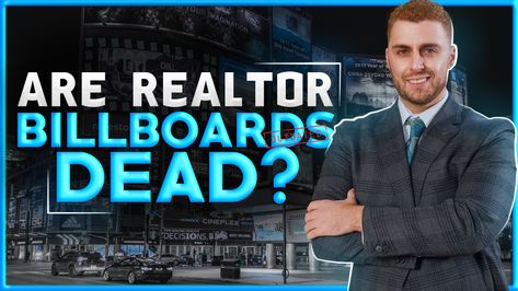 3 Real Estate Marketing Ideas better than a Billboard. Have you ever thought about investing marketing money into Billboards? Many Realtors spend thousands per month on Billboard marketing. But does it actually work? Or is it just one big waste of money. Here we are going to uncover if Billboards are actually worth it for Realtors and a couple other marketing ideas we think could be better for Real estate agents. Realtor Billboard Ideas, Creative Billboard Design Ideas, Outdoor Advertising Billboard, Real Estate Marketing Ideas, Real Estate Agent Marketing, Billboard Advertising, Top Realtor, Billboard Design, Marketing Budget