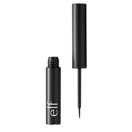 Elf Eyeliner, Eyeliner For Beginners, Brush Design, Best Drugstore Makeup, Eyeliner Black, E.l.f. Cosmetics, Lipstick Stain, Elf Cosmetics, Elf Makeup