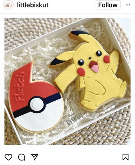 Pokémon Birthday Cookies, Pikachu Cookies Decorated, Pokemon Birthday Cookies, Pokémon Sugar Cookies, Pokemon Cookies Decorated, Pokemon Sugar Cookies, Pikachu Cookies, Pokemon Cookies, Birthday Pikachu