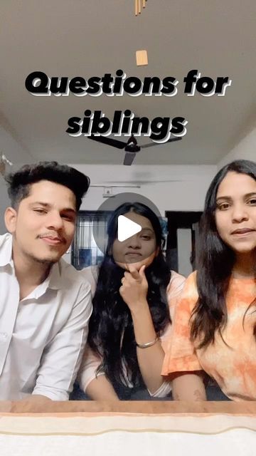 Kirti रानी shah✨🌸 on Instagram: "Questions for siblings 😛 

@loadingbrain_ 
@jayrajshah__" Whos Most Likely To Questions Siblings, Questions For Siblings, Who's Most Likely To Questions, Most Likely To Questions, Instagram Questions, Good Sentences, What If Questions, On Instagram, Instagram