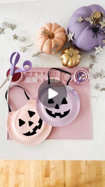 S T E P H✨DIY Creator + Maker on Instagram: "✨ Whether you’re surprising neighbors or sending a fun class treat, you can easily turn uncoated paper plates into DIY pumpkin buckets—perfect for “boo” gift bags to spread spooky cheer! 🎃✂️✨ #AD
.
When I craft with my girls (ages 5 and 8), we always use our favorite @cheekspaperroom craft mats. The new 2.0 version is a game-changer as it has detachable parts, a built-in tool holder and a clean cup making it fantastic to mix and MAKE with  glitter! Clean up is quick and simple. Exactly how I like it✨
.
Who’s ready to get crafty with the kids? 👻
.
🎨 Supplies:
.
Uncoated paper plates
Acrylic paints
Sponge brush
CHEEKS 2.0 Craft Mats 
Black ribbon
Black paper or Jack-O-Lantern face stickers
Scissors
Clear glue
Glitter (Chunky)
Glue gun
.
For my Paint Sponge, Boo Gift, Cup Making, Lantern Craft, Pumpkin Bucket, Pumpkin Lantern, Jack O Lantern Faces, Clear Glue, Diy Pumpkin