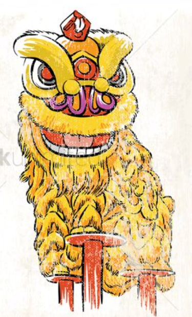 Chinese Lion Dance Drawing, Chinese Lion Dance Tattoo, Chinese Lion Drawing, Lion Dance Drawing, Budaya Malaysia, Lion Dance Illustration, Chinese Culture Art, Chinese Lion Dance, Chinese Lion