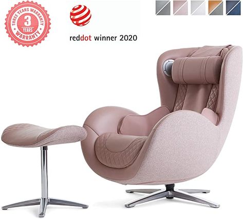 The sweet release of tension, our Amazon luxury massage chair. Parisian Style Apartment, Blue Leather Chair, Luxury Massage, Shiatsu Massage Chair, White Leather Chair, Chair With Ottoman, Contemporary Armchair, Body Massager, Luxury Chairs