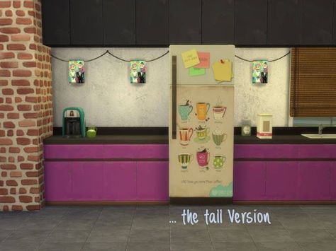 Annett's Sims 4 Welt: Fridge Part 4 - New Sizes by ChiLLis Sims & Recolo... Sims 4 Cc Decor, Fridge Stickers, Sims 4 Downloads, Sims 4 Update, Sims 4 Cc, Custom Content, Sims Cc, Part 4, Toy Chest