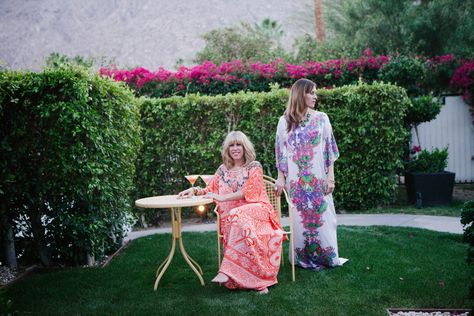 Established California | Adventure | Caftan + Cocktails | Better with Girlfriends Cocktail Party Ideas, Ava Gardner, California Adventure, Travel Guides, Palm Springs, Cocktail Party, Night Gown, Pajama Set, Lily Pulitzer Dress