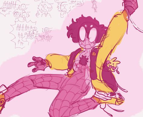 My #spidersona ! She’s supposed to be a jumping spider, i just got silly with the colors Fluffy Spider, Spiderman Oc Art, Spider Oc, Spiderman Oc, Spidersona Art, Spider Sona, Spiderman Art Sketch, Oc Stuff, Jumping Spider