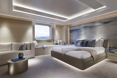 H3 Yacht for Sale | 345 Oceanco Yachts Monaco, Monaco | Denison Yacht Sales Yachts Interior, Private Jet Interior, Yacht Interior Design, Mega Yachts, Yacht Builders, Private Yacht, Yacht Interior, Interior Bedroom, Beautiful Rooms