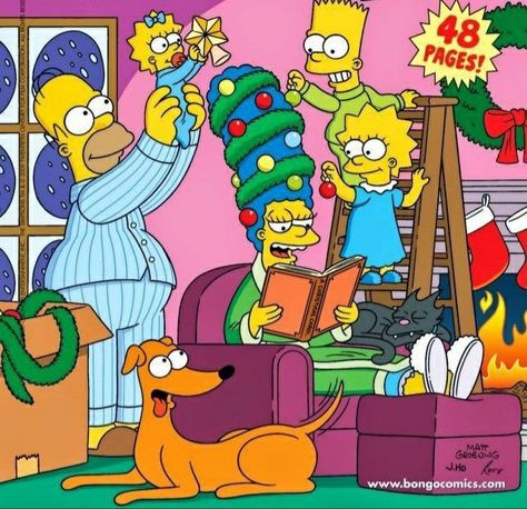 Simpson Christmas, The Simpsons Christmas, Simpsons Christmas, Christmas Specials, Iphone Stickers, Mickey Mouse Art, Simpsons Art, Classic Cartoon Characters, The Simpson