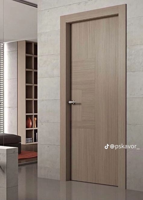 Modern Wood Doors, Interior Door Colors, Modern Interior Door, Interior Door Styles, Contemporary Front Doors, Interior Design Per La Casa, Home Door Design, Doors Interior Modern, Wooden Doors Interior