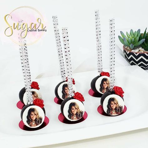 Jenni Rivera Cakepops 🌹 #sugarcreativebakery Jenni Rivera Party Theme, Suprise Birthday, Jenny Rivera, Bakery Products, Jenni Rivera, Birthday Centerpieces, Sister Birthday, Cakepops, Buttercream Cake