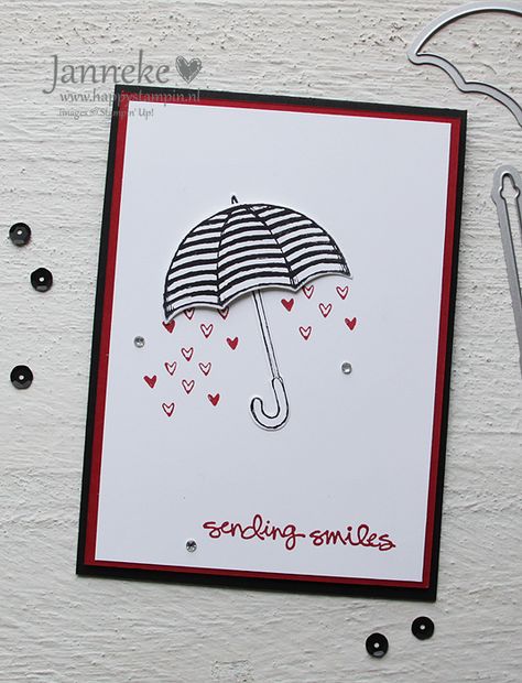 Stampin’ Up! – Sending Smiles Bridal Shower Cards Handmade, Bridal Shower Umbrella, Craft Nook, Sending Smiles, Umbrella Cards, Bridal Card, Wedding Shower Cards, Shower Cards, Wedding Cards Handmade