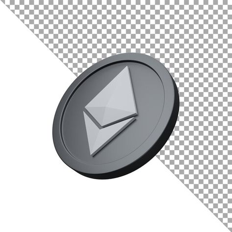 PSD 3d render illustration ethereum icon | Premium Psd #Freepik #psd #ethereum #bitcoin-logo #bitcoin #eth Ethereum Logo, Bitcoin Logo, 3d Render, Graphic Resources