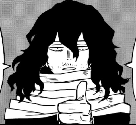 Aizawa Shouta, Anime Icons, Black And White, Hair, Anime, White, Black