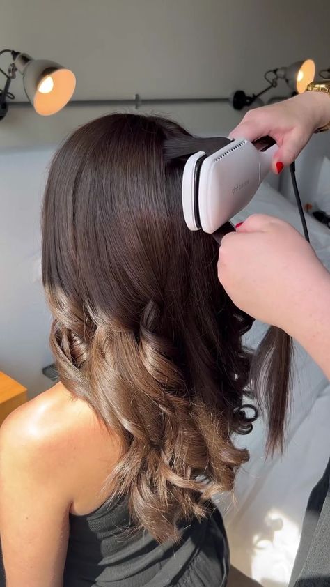 Duet style is HAIR for you. Wondering how to curl with our latest innovation? Our curl queen @Sarahdixon_hair shows us how it’s done👏 #duetstyle... | By ghd Duet Style Ghd, Ghd Duet Style, Hair Shows, Wonder, Queen, Hair