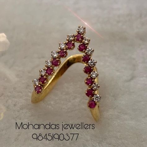 Precious Gemstones In Wedding And Engagement Ring| Ruby And Sapphire Ring Designs Vanki Finger Ring Design Gold, Vodungila Designs, Prathanam Ring Designs, Vanki Rings Gold Indian, Vanku Rings Gold, Pradhanam Rings, Gold Vanki Ring Designs, Vanki Ring Design, Vanki Designs Jewellery