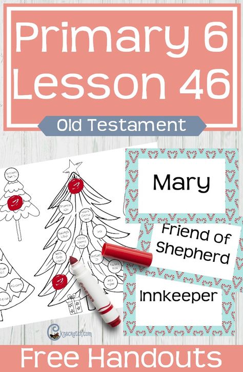 I love these ideas for teaching LDS Primary 6 Lesson 46: Prophets foretold the birth of Jesus Christ (Christmas lesson) #LDS #LDSprimary #freeprintable #Christmas Lds Handouts, Lds Nursery, Primary Activity, Lds Primary Lesson Helps, Lds Primary Lessons, Lds Lessons, Time Lessons, Christmas Lesson, Primary Ideas