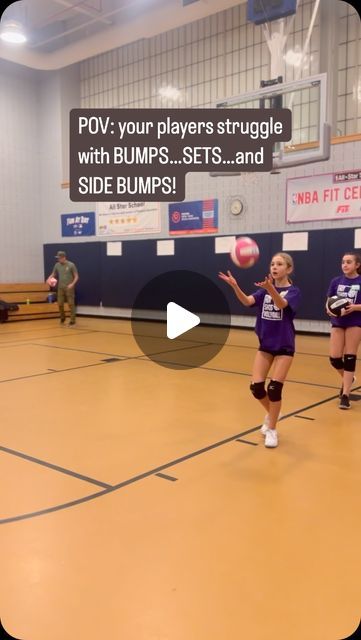 Hot Shots Volleyball on Instagram: "TRY THIS TODAY 🚨  *LIKE* THIS POST AND *FOLLOW US* FOR MORE FUN DRILLS!  FUNDAMENTAL WORK IS ALMOST ALWAYS THE RIGHT CHOICE!  THIS DRILL ⬇️  🔥 Player bumps ball into the air  🏐 Player sets ball nice and high into air  🔥 Player hits ball over the net using the side bump technique   Coaching Tip: make sure players are hitting the ball high enough to give them ample time to set their body for the next hit.  This drill is GOLDEN because it goes over so many fundamentals of volleyball at once.  WHAT DO YOU THINK OF THIS DRILL? Comment Below 👇   #volleyballskills #volleyballdrills #physicaleducation #youthvolleyball #volleyballtraining #bumpsetspike" Youth Volleyball, Volleyball Skills, Volleyball Workouts, Volleyball Training, Volleyball Drills, Hot Shots, Physical Education, The Net, Drills