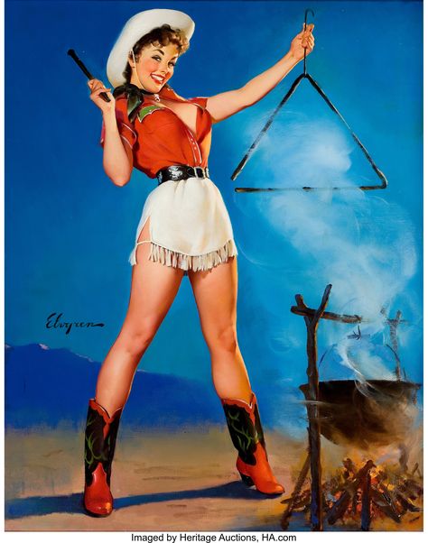 America's Auction House Julie Manet, Traje Cowgirl, Cowgirl Poster, Cowgirl Vintage, Stars D'hollywood, Cowgirl Pictures, Jean Seberg, Pin Up Vintage, Space Cowgirl