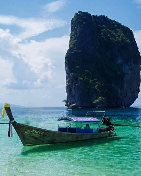 For me this typifies Thailand; the long tail boats with limestone mountains rising out of the emerald water. Many days were spent exploring these islands with a friendly and knowledgeable local, taking us to some of the best reef spots around. It has been a while since we have visited Thailand, but we are keen to go back and see some more. #thailand #krabi #thai #thaiholiday #visitthailand #longtailthailand #longtailboat #emeraldwater #southeastasia #visitasia #tropicalparadise #islandesca... Visit Asia, Visit Thailand, Long Tail, Krabi, Tropical Paradise, Thailand Travel, Southeast Asia, Thailand, Water