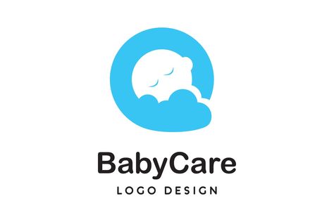 Baby Care Logo by ZHR Creative on @creativemarket Baby Logo Branding, Poster Design Competition, Baby Logo Design, Hospital Logo, Toys Logo, Children Hospital, Baby Logo, Desain Lanskap, Care Logo