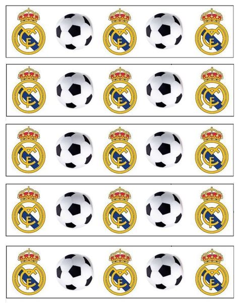 Real Madrid Birthday Party Decoration, Real Madrid Birthday, Ronaldo Birthday, Real Madrid Cake, Bolo Musical, Ben 10 Party, Real Madrid Logo, Real Madrid Soccer, Soccer Birthday Parties