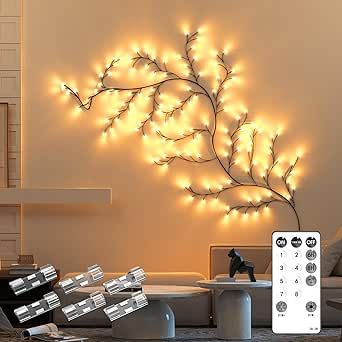 Bark Texture, Lighted Branches, Led Tree, Rattan Lamp, Lampe Decoration, Viria, White Birch, Light Garland, Birch Bark