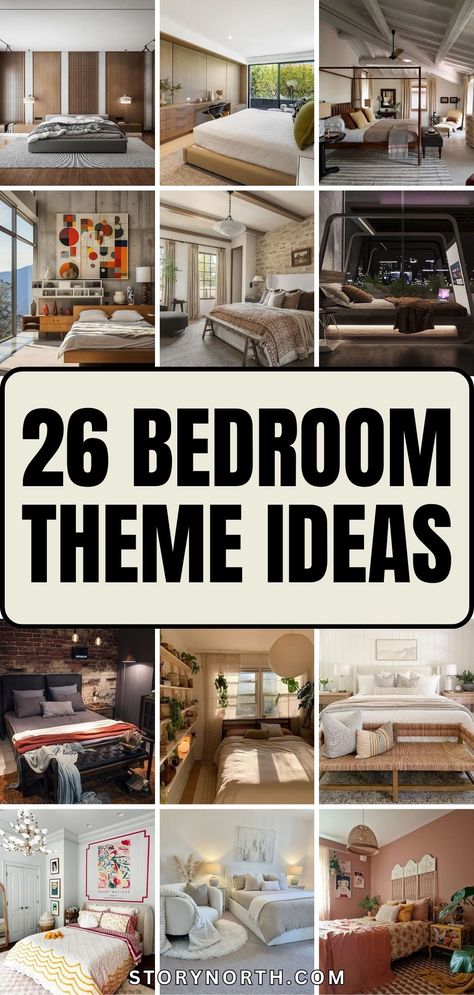 Save this pin for a collection of inspiring bedroom themes to elevate your living space! From cozy boho vibes to sleek modern designs, discover the perfect look for your dream bedroom. #BedroomDecor #HomeInspiration #DreamSpaceIdeas Wide Master Bedrooms Decor, Ideas To Redecorate Bedroom, Home Bedroom Refresh Ideas, Unique Bedroom Design Awesome, Boho Theme Bedroom, Ideas For Bedrooms Decorating, Home Bedroom Refresh, Large Bedroom Ideas, Luxurious Bedrooms Master Modern