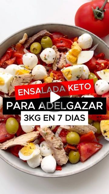 Comidas Keto, Recetas Keto, Healthy Food Motivation, April 16, Mozzarella, Salad Recipes, Clean Eating, Salad, Healthy Recipes