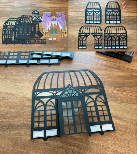 Cricut Dollhouse, Garden Party Attire, Free Svg Cricut, Paper House Template, Laser Cut Box, Cardboard Box Crafts, File Template, Diy Doll Miniatures, Maker Project