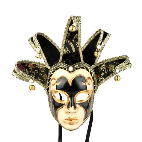 Masquerade Mask Costume, Jester Mask, Masquerade Ball Masks, Venetian Masquerade Masks, Ball Mask, Mask Types, Venetian Masquerade, Mask Masquerade, Venetian Masks