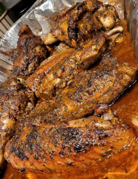 Cajun Turkey Wings, Cajun Turkey Wings Recipe, Bake Turkey Wings Recipe, Turkey Wings Recipe, Smothered Turkey Wings, Cajun Turkey, Baked Turkey Wings, Fried Turkey, Turkey Wings