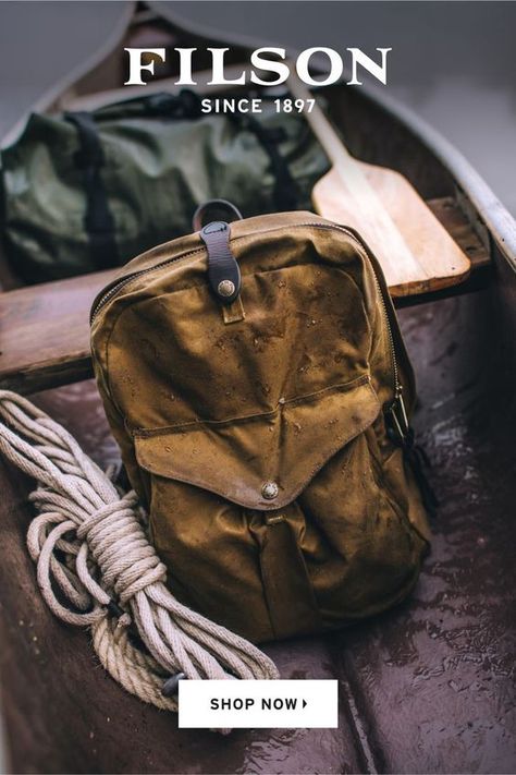 Travel Canvas Backpack, Filson Bags, Modern Utility, Waxed Canvas Backpack, Unique Pockets, Mens Gear, Canvas Backpack, Waxed Canvas, Men's Backpack