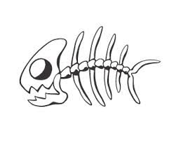 Fish bones Shrinkadink Ideas, Fish Bone Drawing, Angler Fish Drawing, 500 Drawing Prompts, Fish Bone Tattoo, Rex Tattoo, Bone Drawing, Patch Ideas, Fish Bones