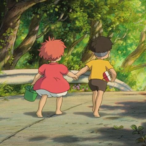 Ponyo Icons, Personajes Studio Ghibli, Studio Ghibli Characters, Ghibli Artwork, Studio Ghibli Movies, Studio Ghibli Art, Ghibli Movies, Ghibli Art, Pinturas Disney